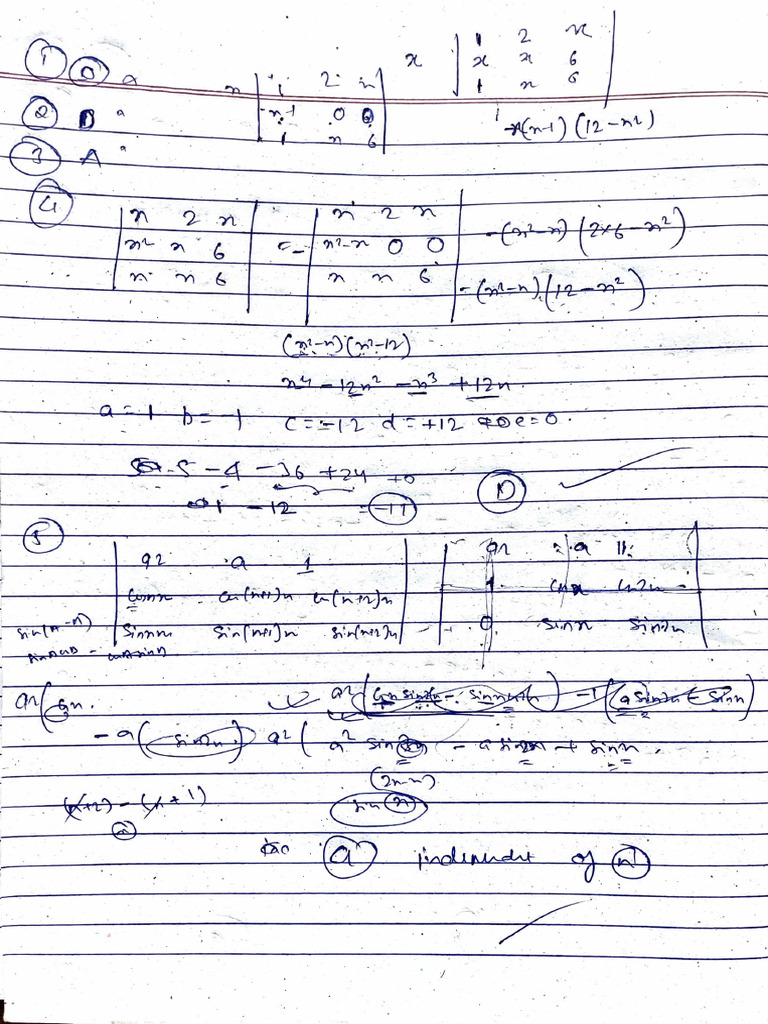 Determinant | PDF