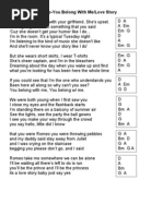 Taylor Swift Mashup With Guitar Chords