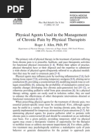 Physical Agents Used in the Management of Chronic Pain by Physical Therapists