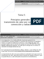 Tema 5: Transmisión de Calor Por Conducción, Convección y Radiación