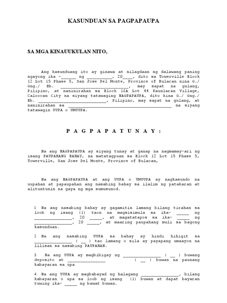 Kasunduan Sa Pagpapagawa Ng Bahay Format Sample Na Kasunduan Para Sa Pagpapagawa Ng Bahay Kasunduan Ng Pagpapautang Kasunduan Sa Bilihan Ng Lupa Aksesoris Mania Fatin Liyana Junior