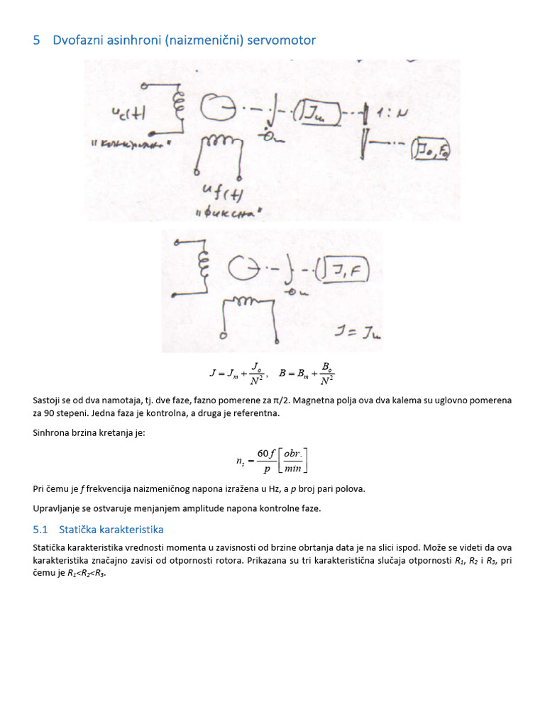 05 Dvofazni Asinhroni Servomotor | PDF
