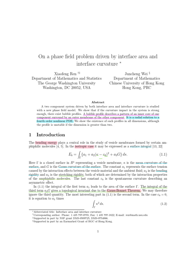 On - A - Phase - Field - Problem - Driven - by - Inter | PDF ...
