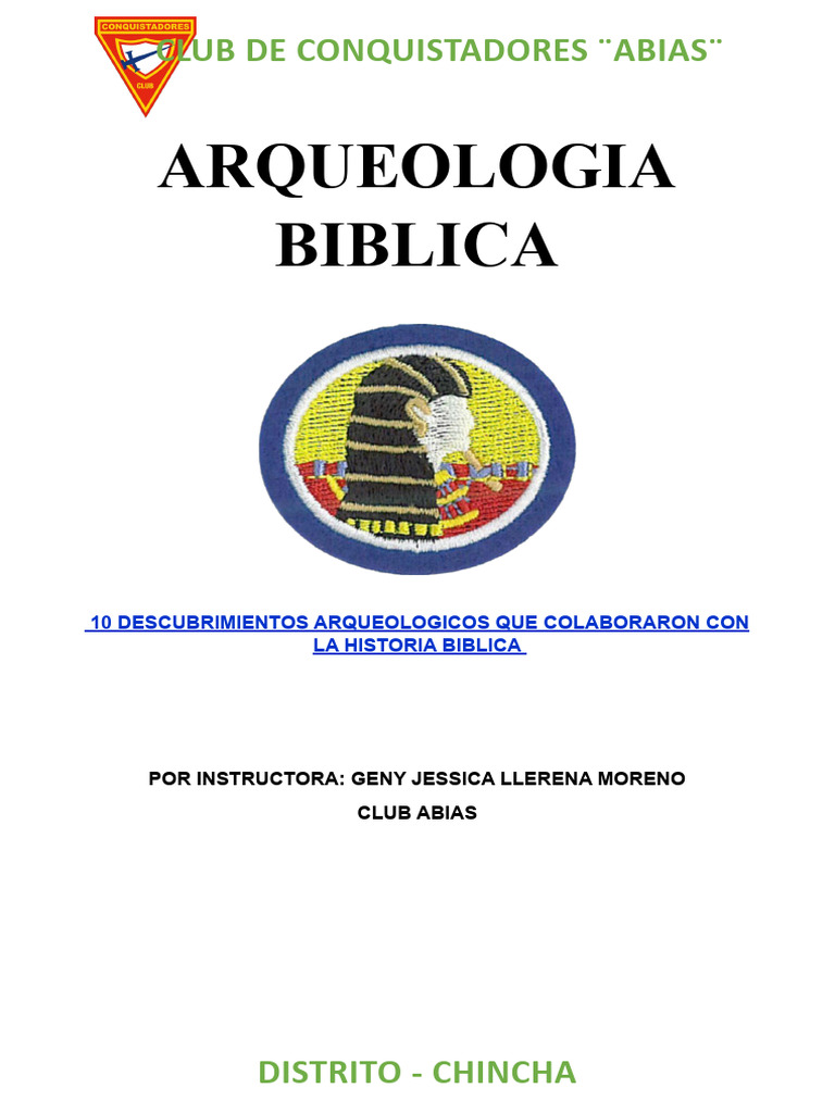10 Hallazgos De Arqueologia Biblica Pdf Biblia