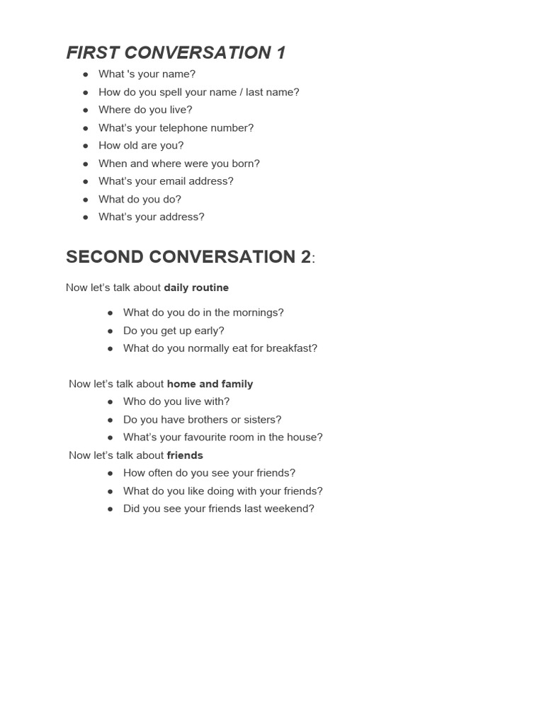 Ket Interview Questions | PDF | Language Arts & Discipline