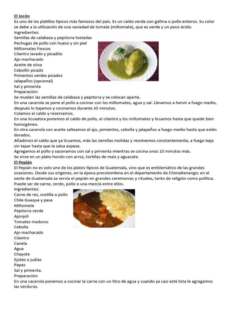 El Jocón | PDF | Cilantro | Tarta de queso