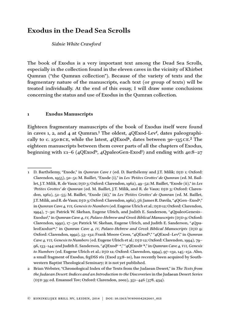 Exodus dead sea scroll pdf religious texts jewish texts