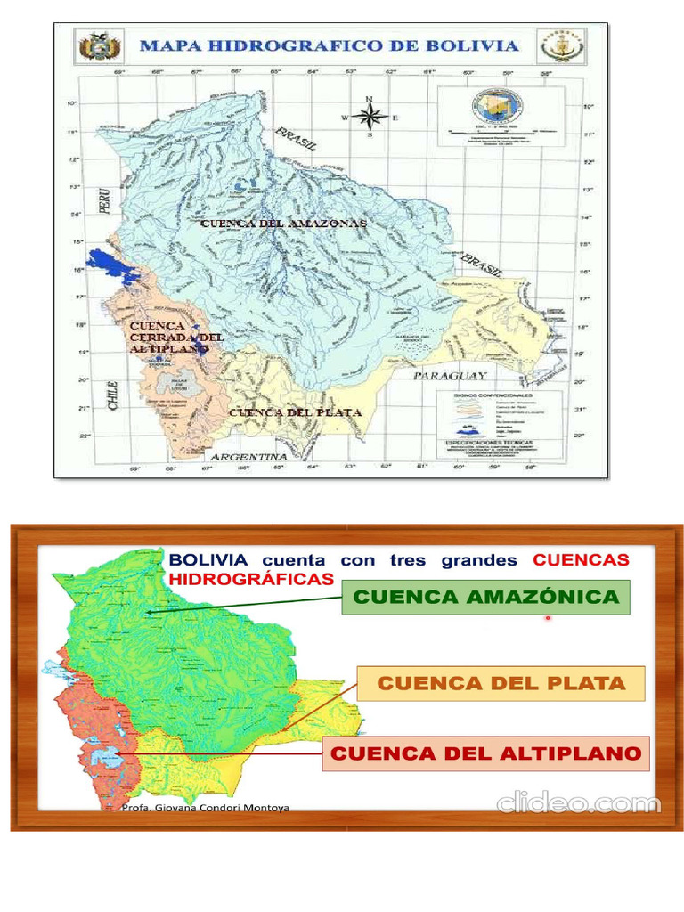 Mapa Hidrografico de Bolivia para Imprimir | PDF