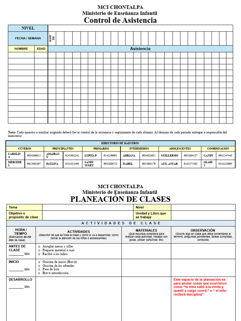 Planeación de Clases para Maestros | PDF