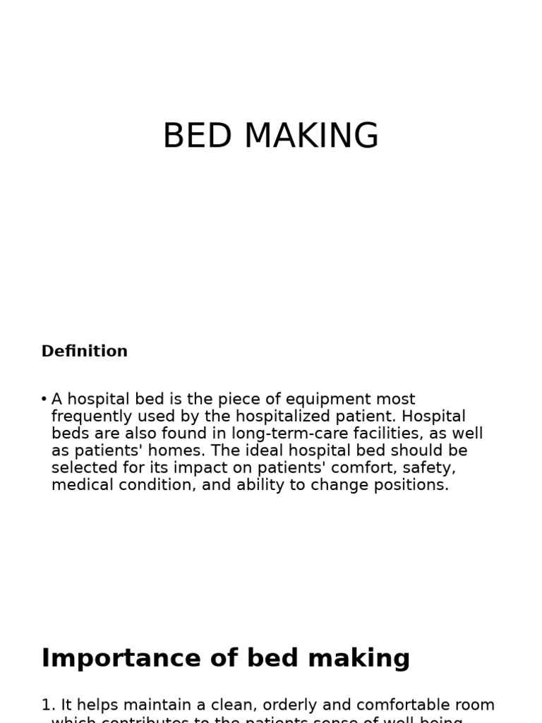 Bed making pdf bed bedding