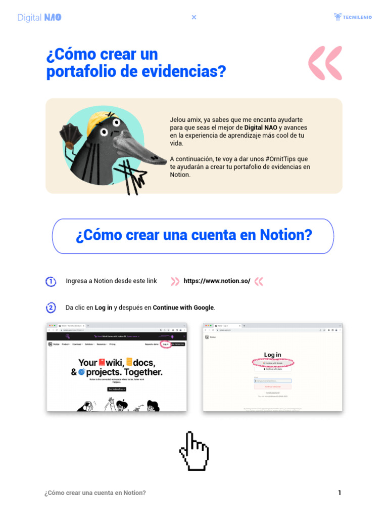 Guía para crear portafolio en Notion | PDF | Crecimiento personal y ...