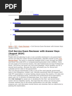 CS Prof. and Subprof. Exam | PDF | Test (Assessment) | Government ...