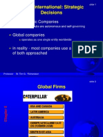 Going International: Strategic Decisions: Multidomestic Companies