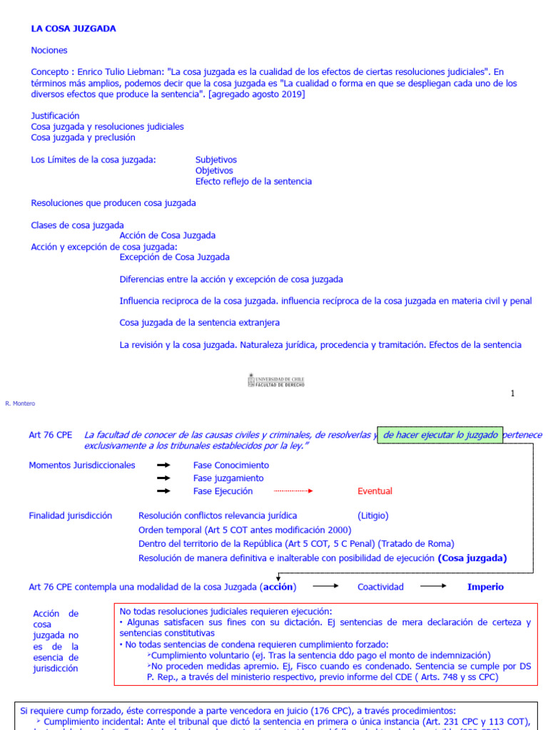 Cosa Juzgada Completo | PDF | Res Judicata | Sentencia (ley)