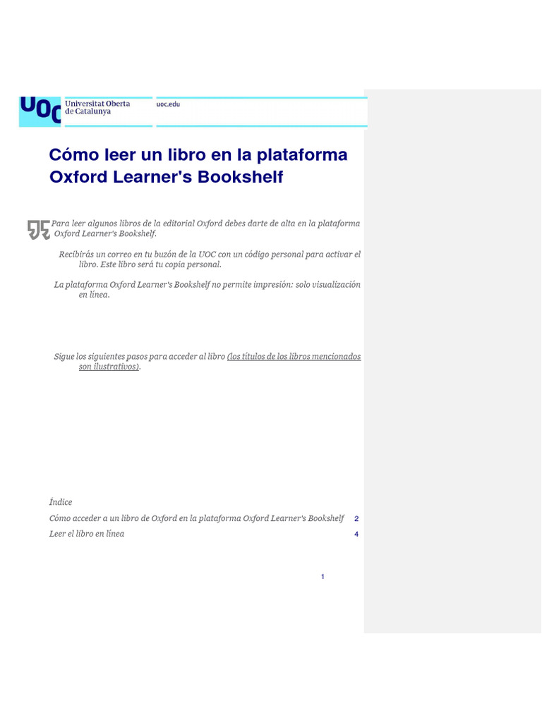 Manual Oxford Learners Bookshelf Esp | PDF | Crecimiento personal y ...