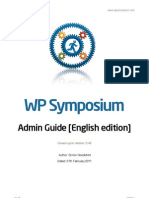 WP Symposium: Admin Guide (English Edition)