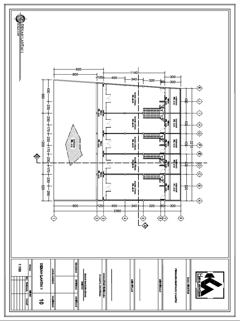Ruko Gambar Kerja PDF | PDF