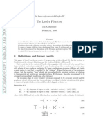 Jan A. Kneissler - On Spaces of Connected Graphs III: The Ladder Filtration