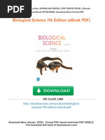 Get Biological Science 7th Edition (Ebook PDF) Free All Chapters