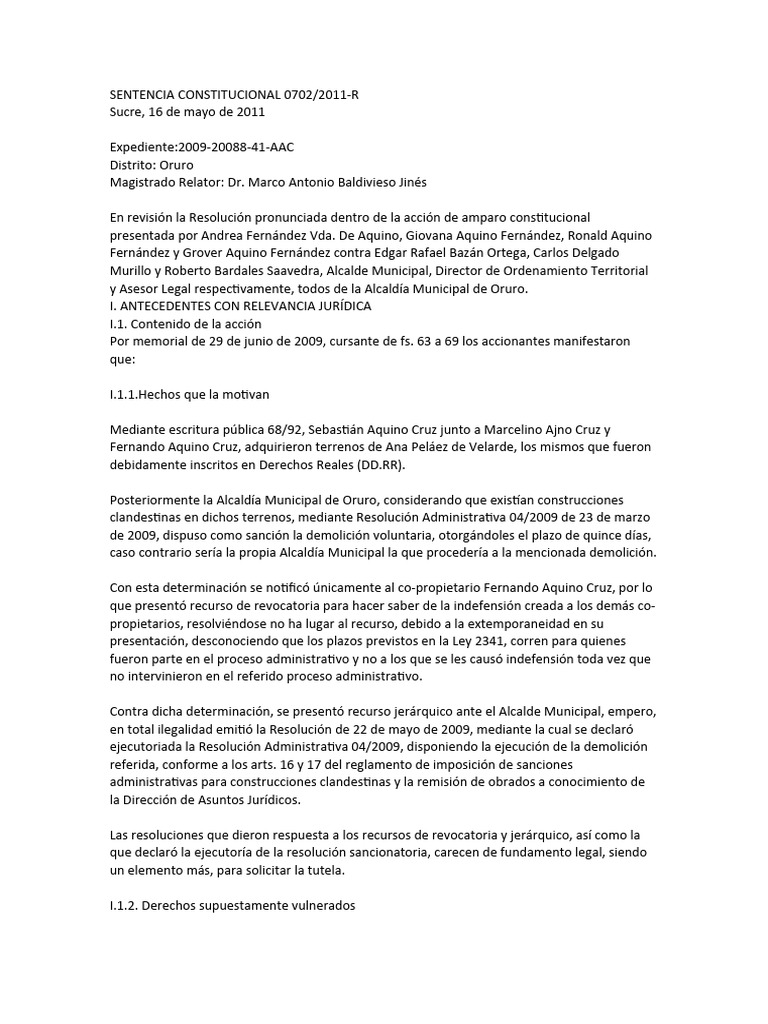 SENTENCIA Debido Proceso | PDF | Debido al proceso | Caso de ley