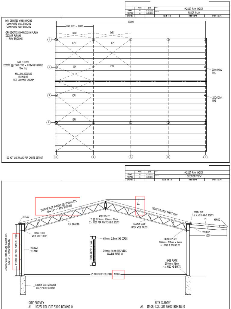 Detailed Structural Drawing #2127 | PDF | Structural Engineering