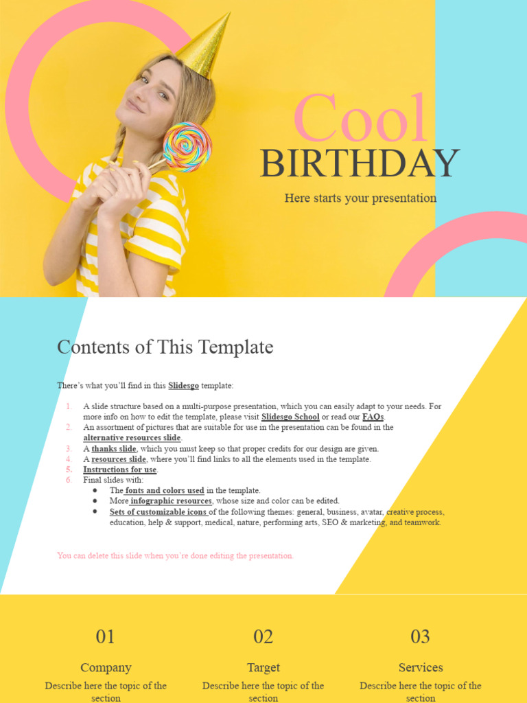 Birthday Presentation Template Guide | PDF | Planets | Planets In Astrology