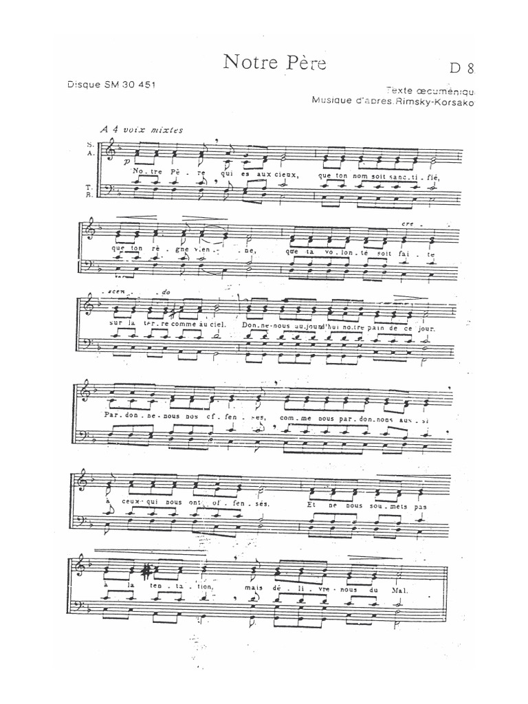 Notre Père Pdf