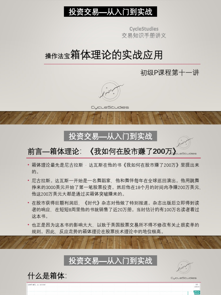 A011箱体理论的实战应用| PDF