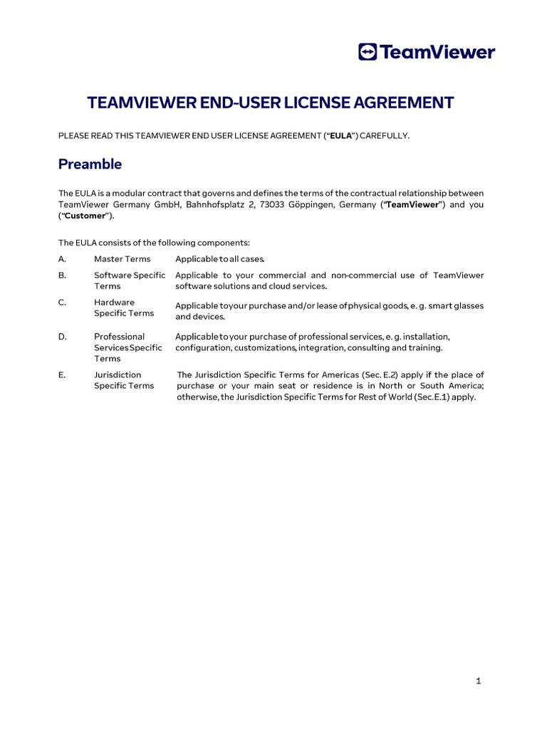 Teamviewer Eula En PDF