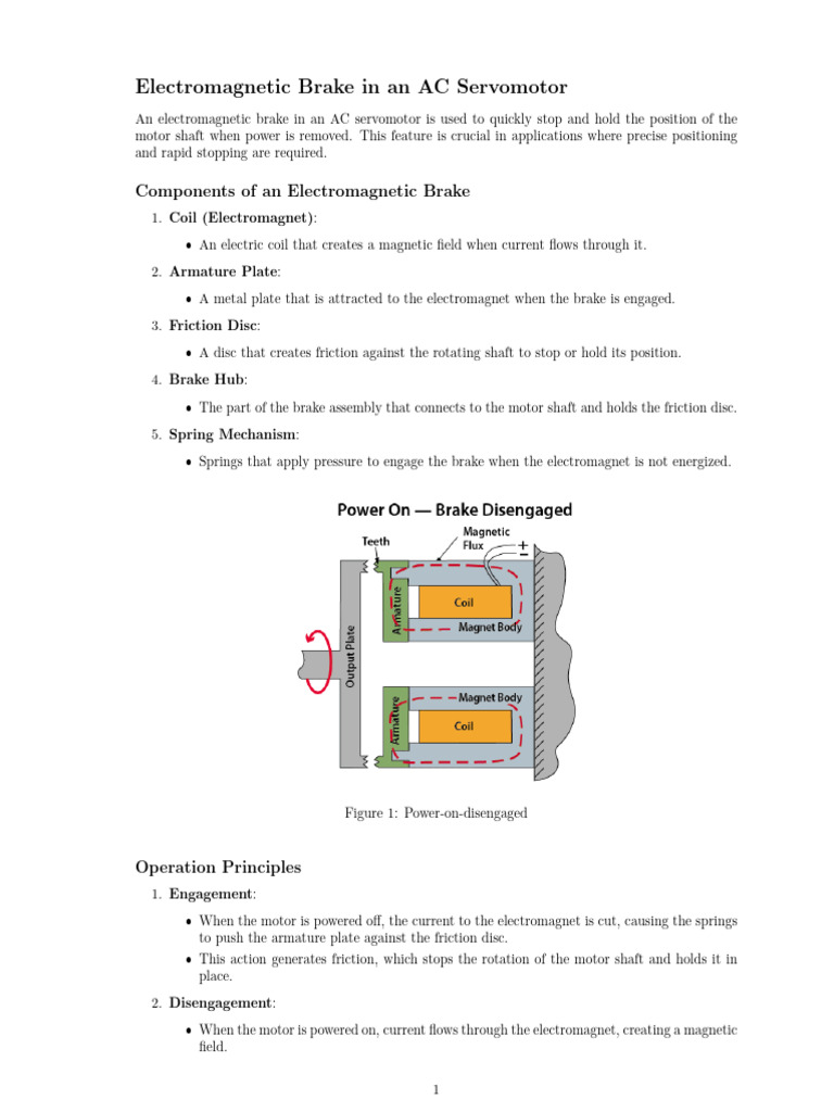 Electromagnetic Brake 2 | PDF | Electric Motor | Brake