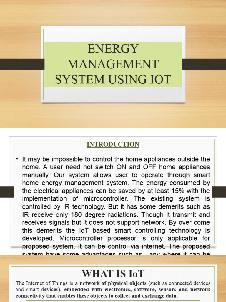 IoT-Based Smart Energy Management System | PDF | Internet Of Things ...