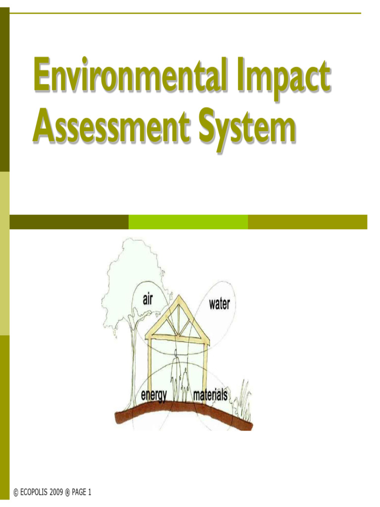Environmental Impact Statement Definition Ap Gov