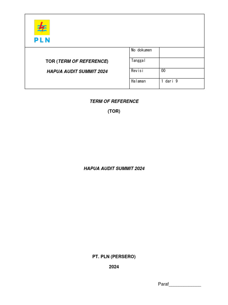 HAPUA Audit Summit 2024 TOR Document | PDF | Internal Audit | Audit