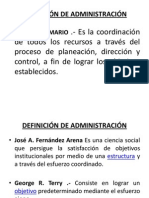 Definicon de Administracion