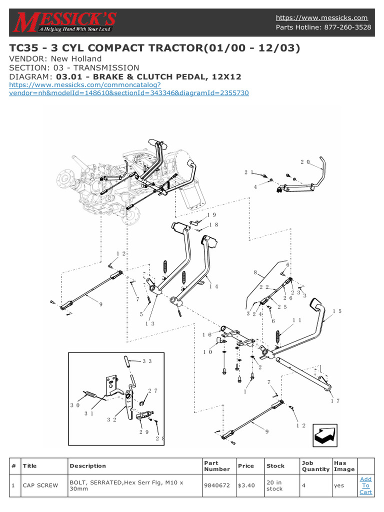 TC35 Tractor Transmission Parts List | PDF | Mechanical Engineering ...