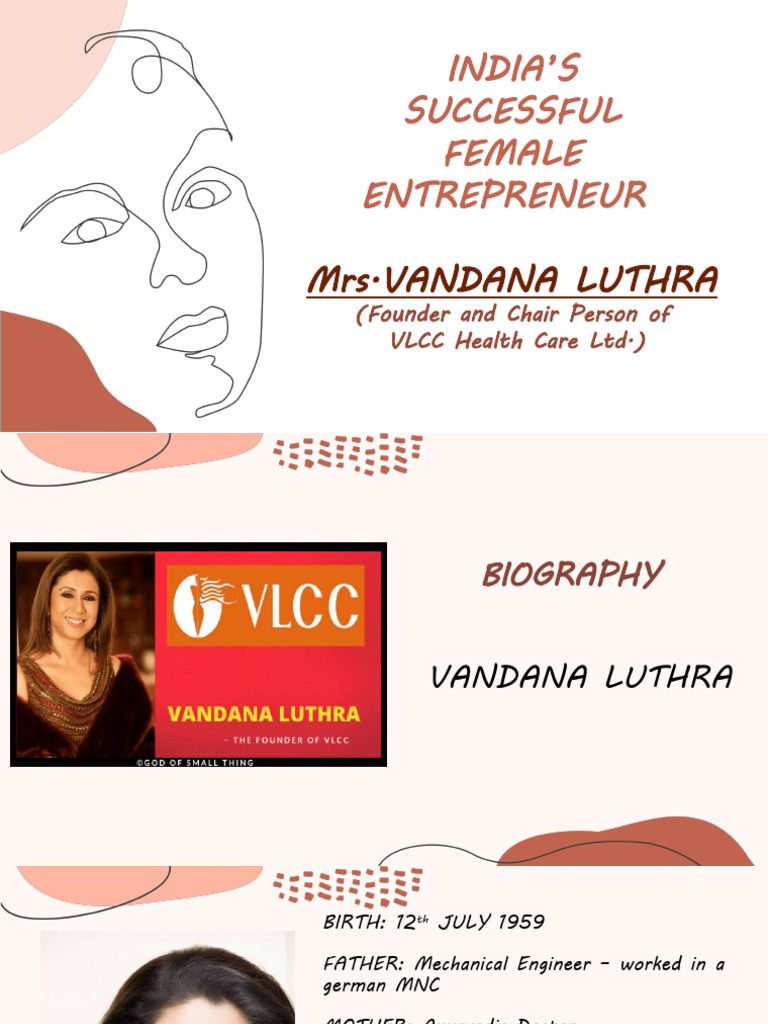 Vandana Luthra: VLCC Founder Biography | PDF | Health Care