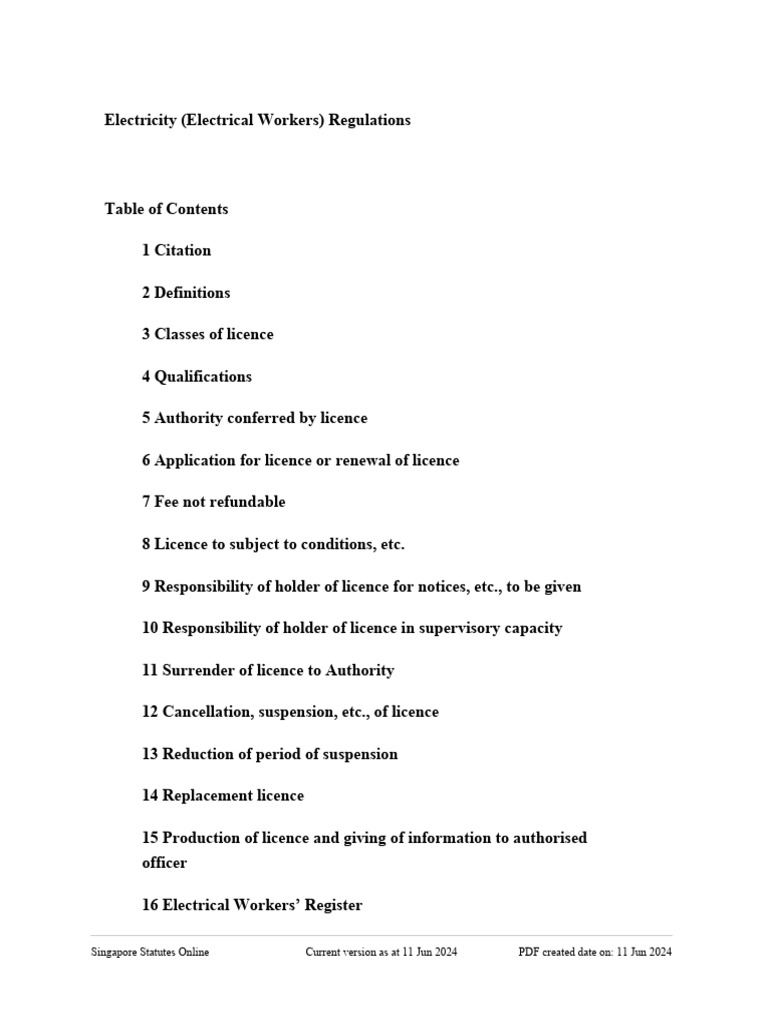 Electrical License Renewal in Singapore | PDF | Electrician | License
