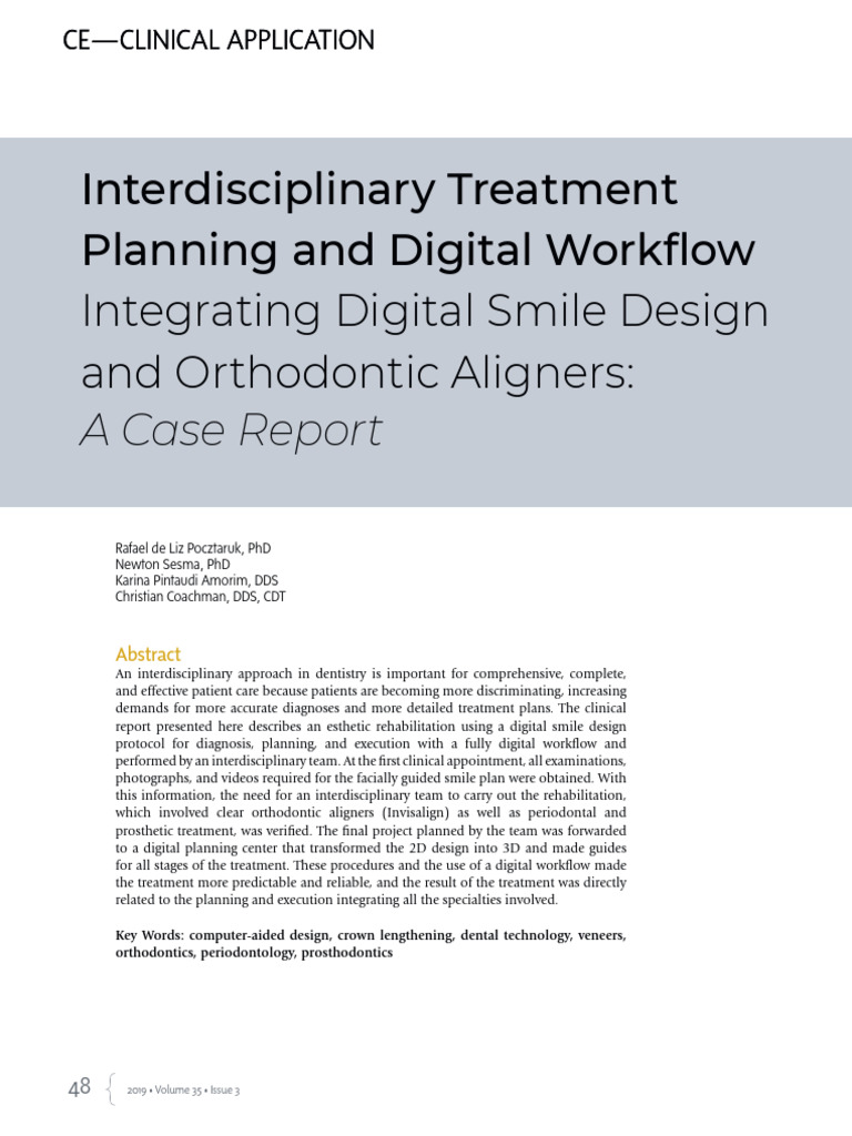 Interdisciplinary Digital Treatment Planning | PDF | Orthodontics ...