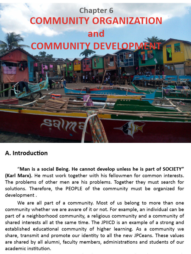 Community Organization for Development | PDF | Community | Knowledge