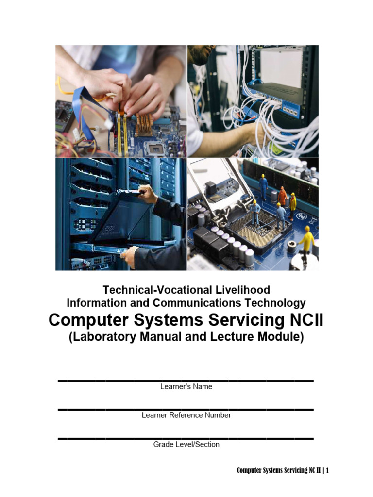 Computer Systems Servicing NCII | PDF | Entrepreneurship
