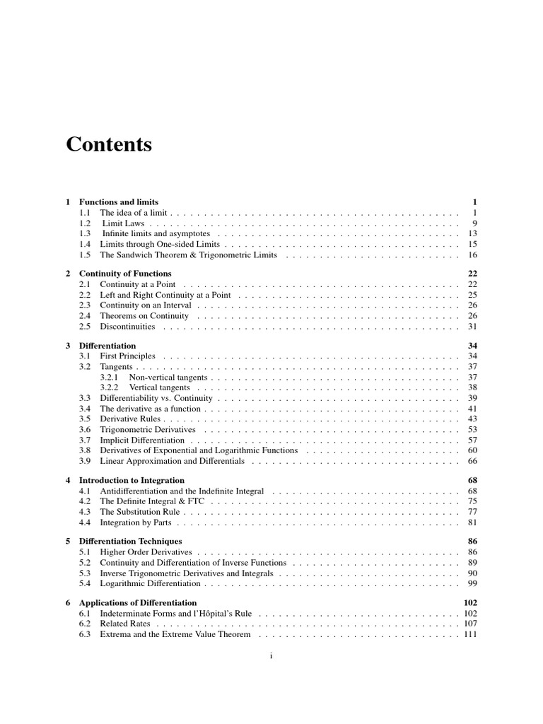 Calculus Concepts: Limits and Derivatives | PDF | Function (Mathematics ...