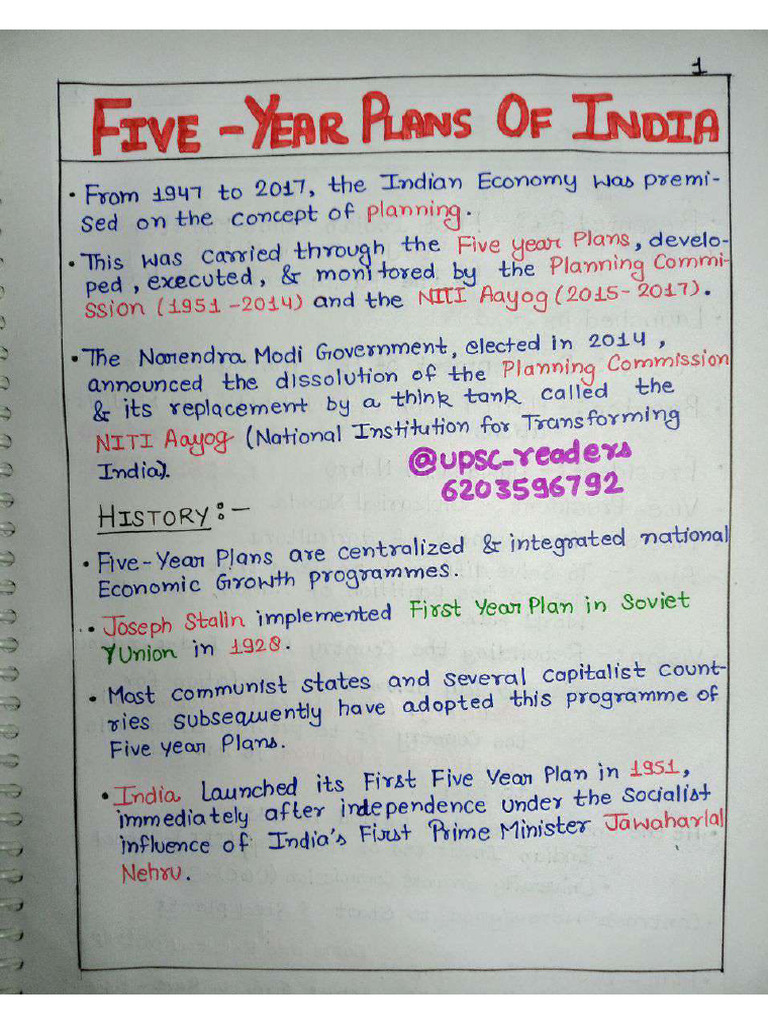 List Of Five Year Plans Pdf