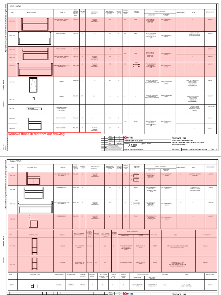 Directional Sign Specifications and Details | PDF