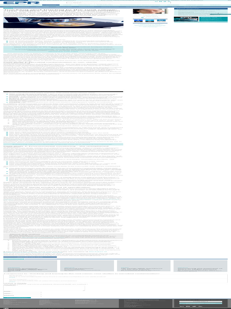 Microbial Contamination Case Studies | PDF | Bacteria | Environmental ...