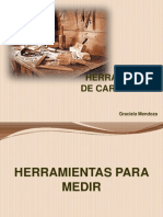 Herramientas carpintería medidas corte perfo acabado