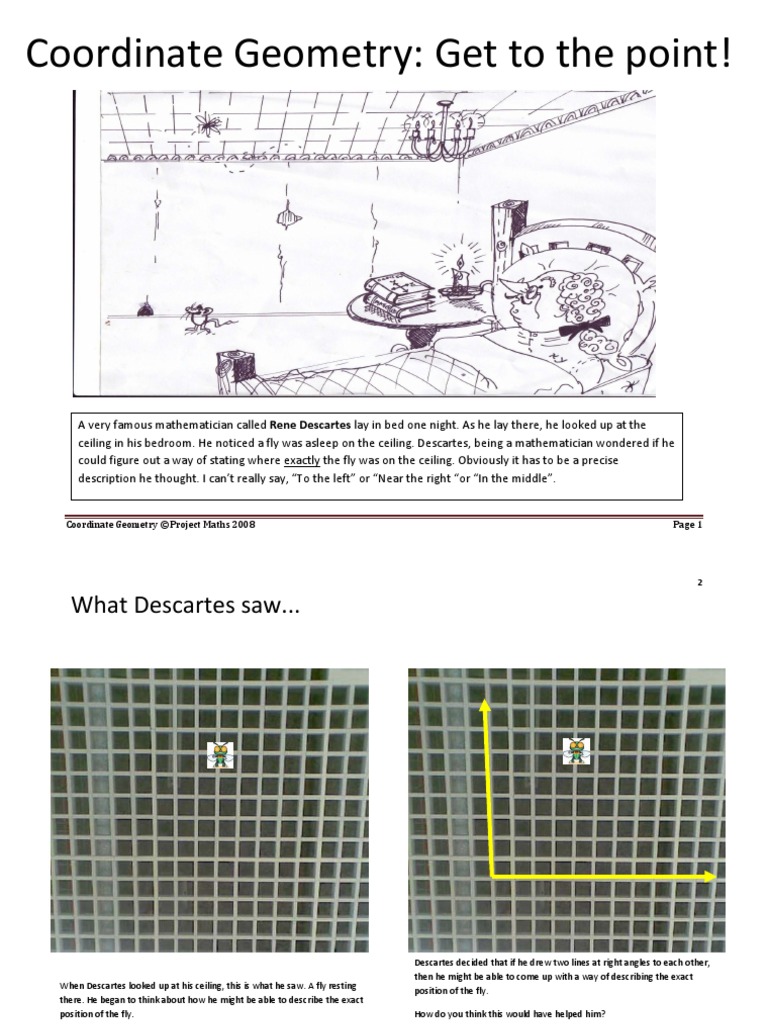 Coordinate Geometry Student Activities Cartesian Coordinate