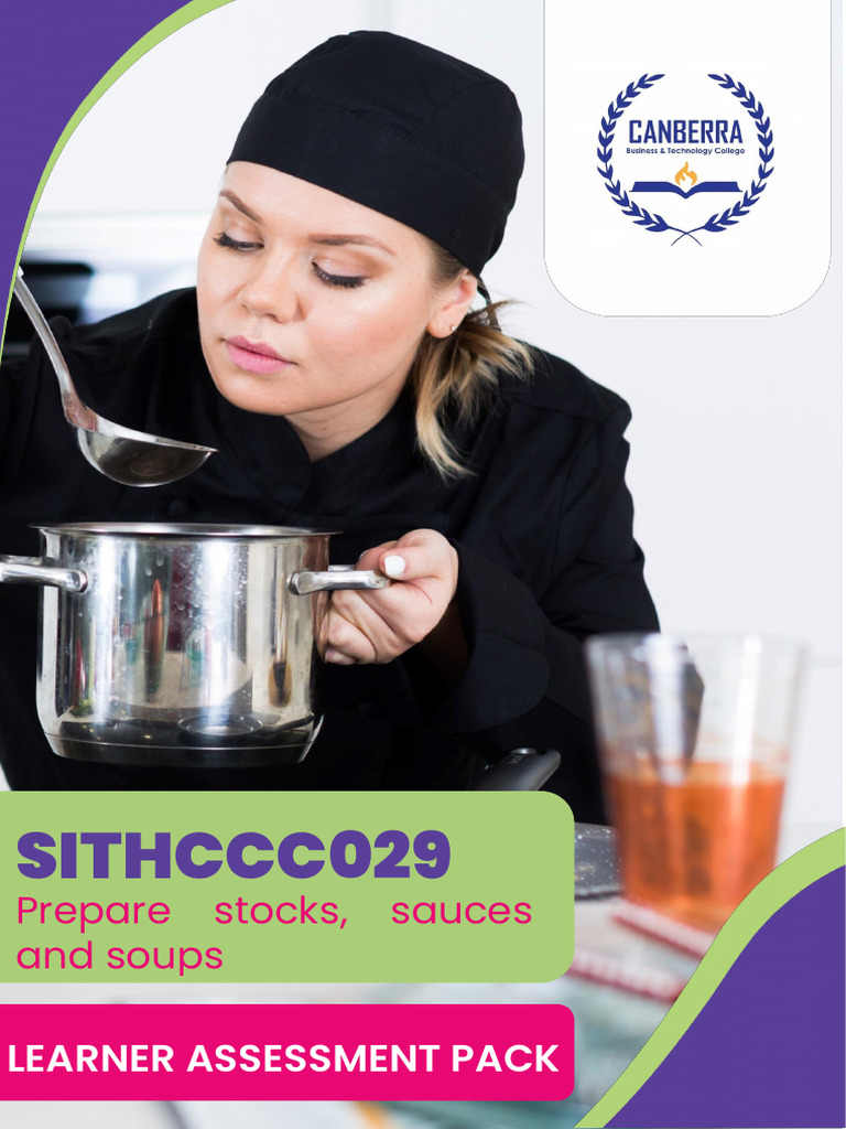 Sithccc029 lap f v2 0 workbook 2 soup pdf soup kitchen utensil