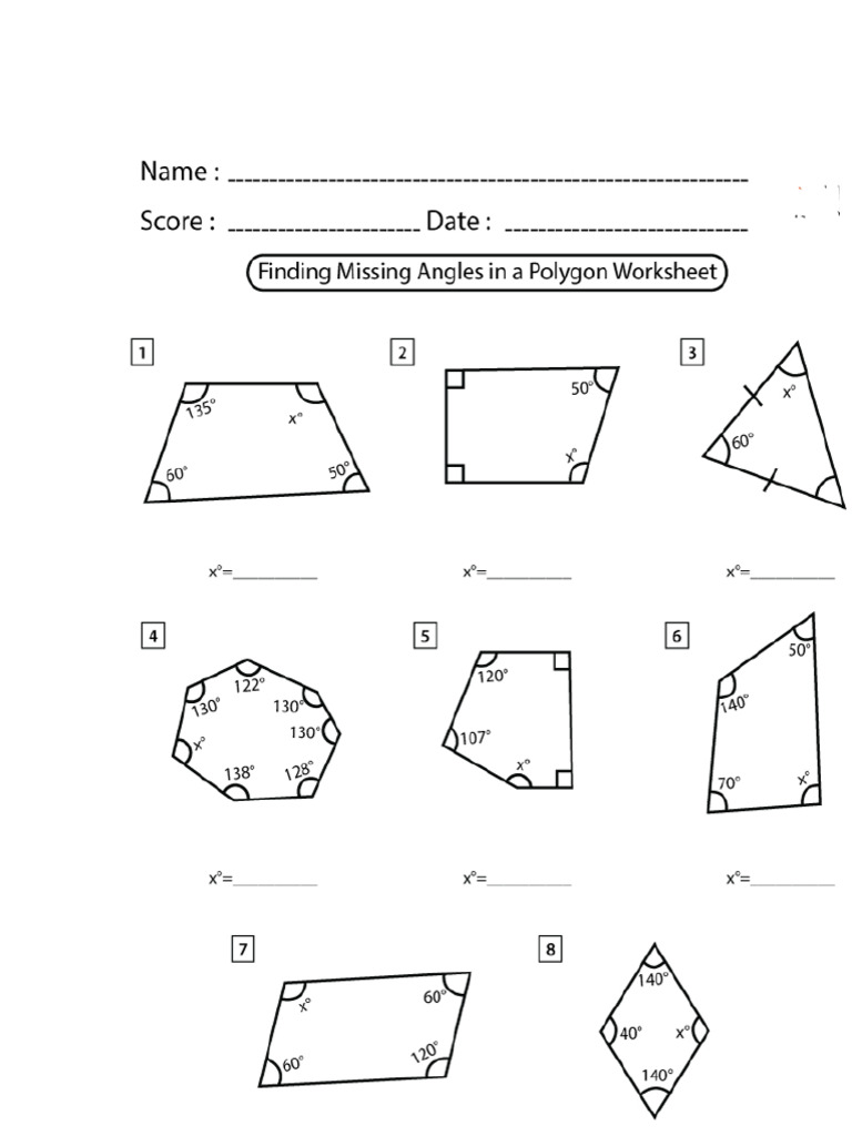 Polygons worksheet | PDF