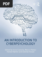 An Introduction To Cyberpsychology | PDF | Virtual Reality | Behavior