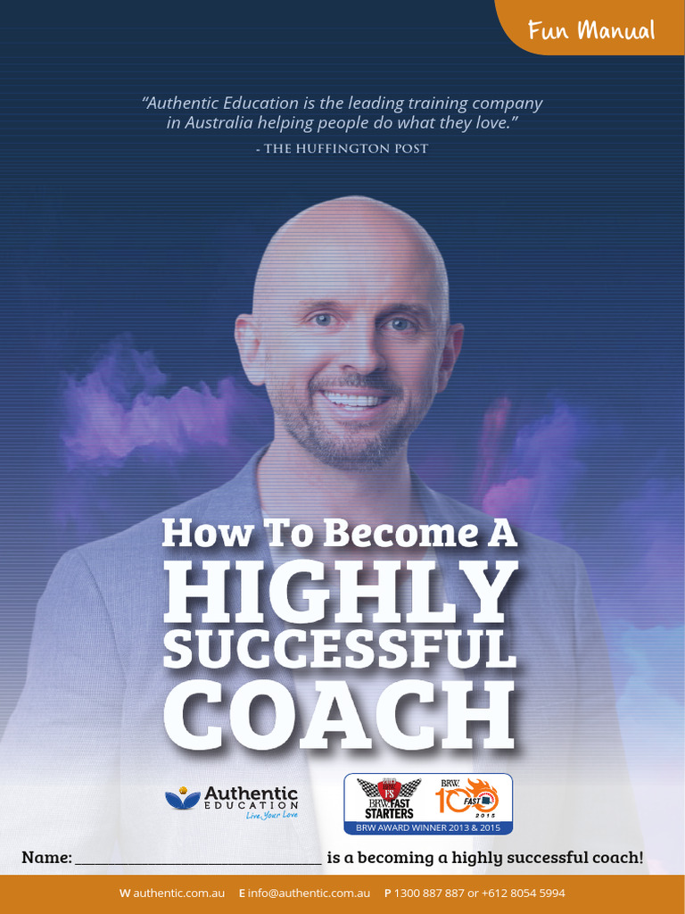  fillable highly successful coach manual pdf marketing advertising